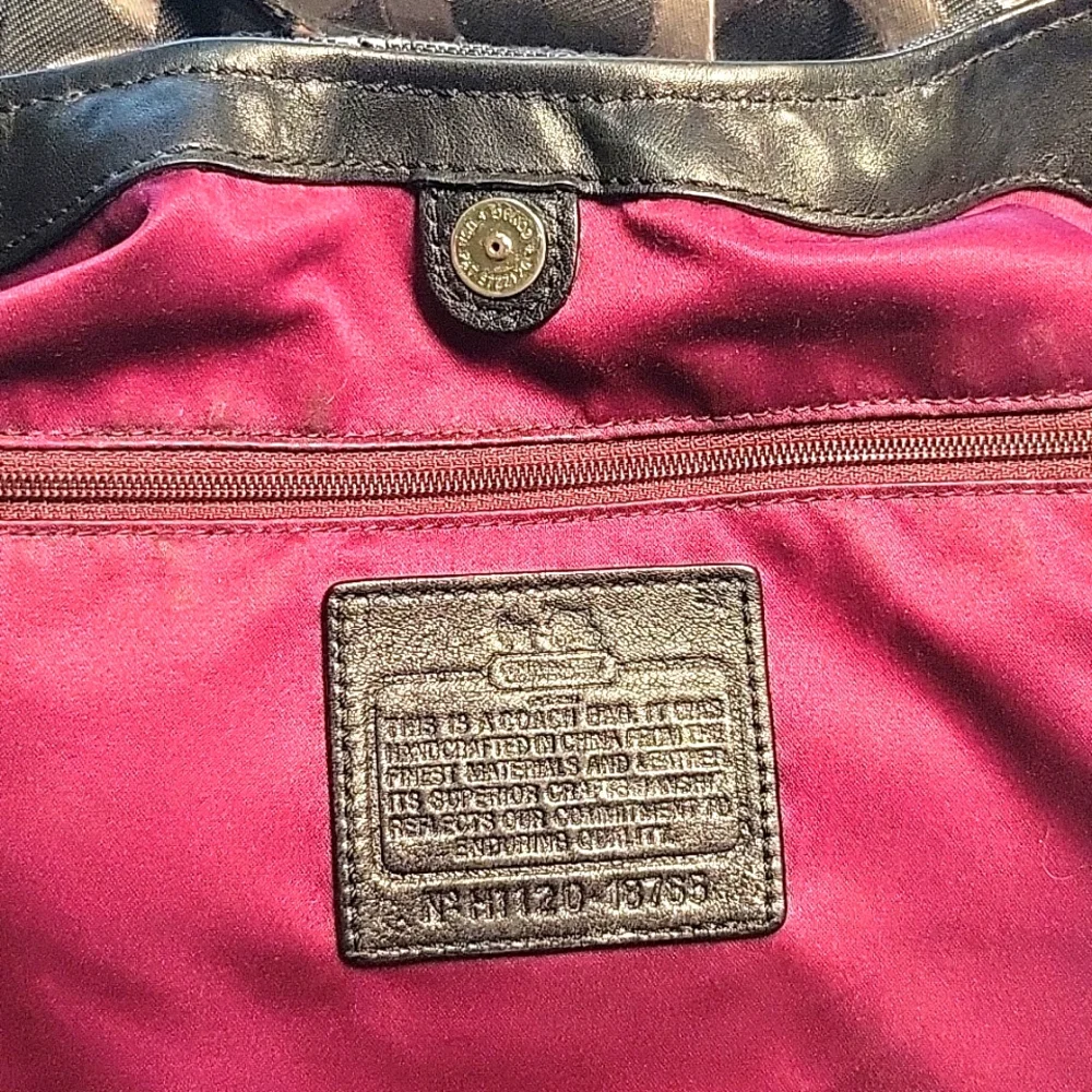 Coach Black and Gray Signature Tote Bag H1120-18765 - Picture 14 of 16